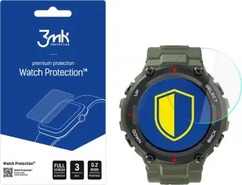 Mbrojtëse ekrani 3MK FlexibleGlass Lite për Xiaomi Amazfit T-Rex 1.3, 0.2mm, transparente