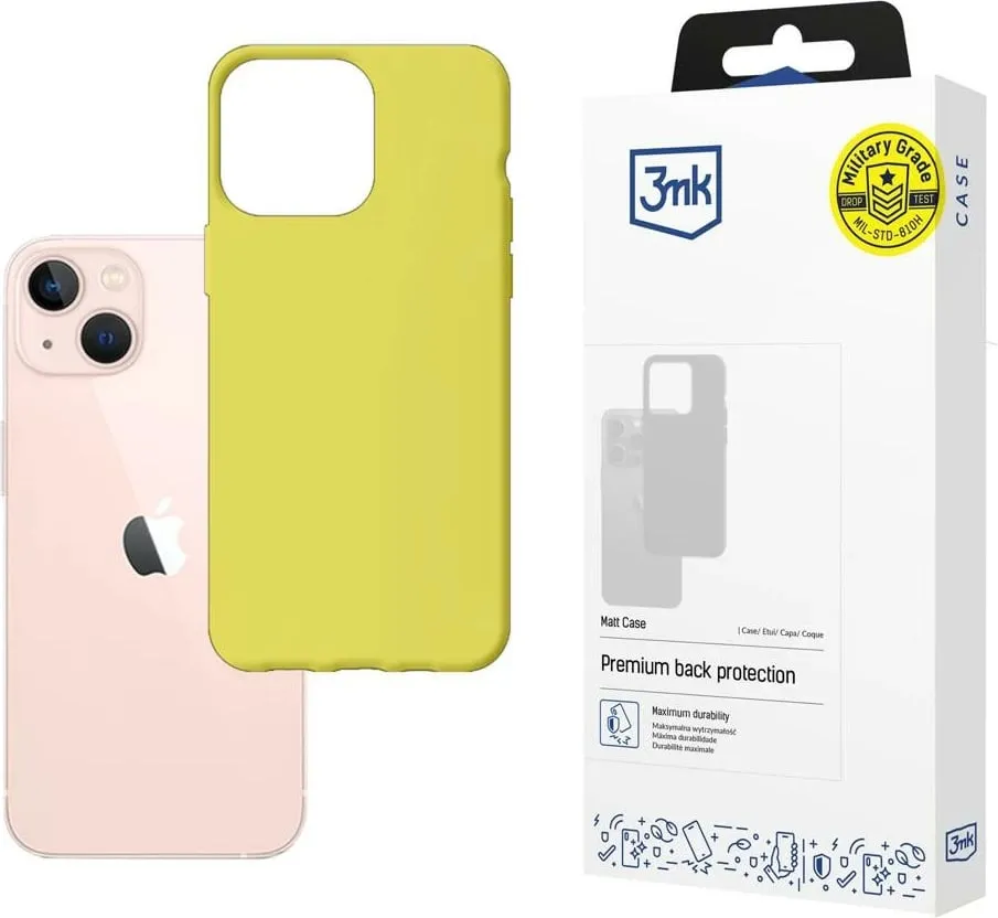 Mbulesë matte 3MK për Apple iPhone 14 Max, TPU fleksibël, ngjyrë lime - 1