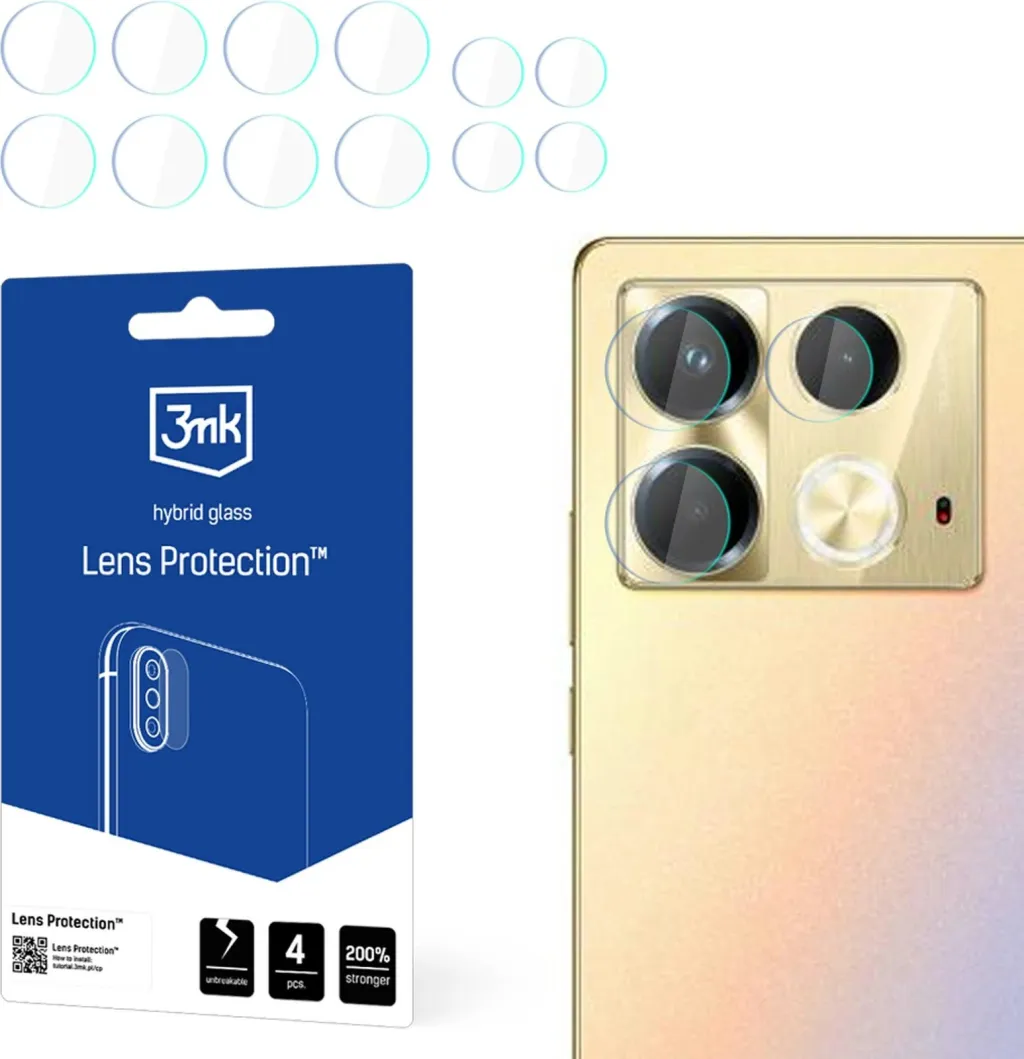 Mbështjellës xhami për kamerë 3mk Protection për Infinix Note 40, Transparent - 1