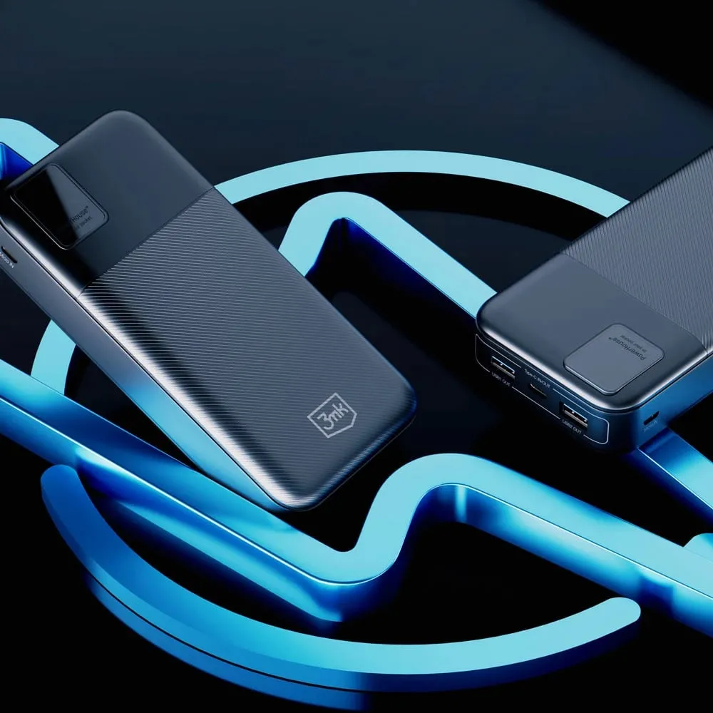 Powerbank 3mk PowerHouse 20,000mAh, 3 porta, Blu - 7