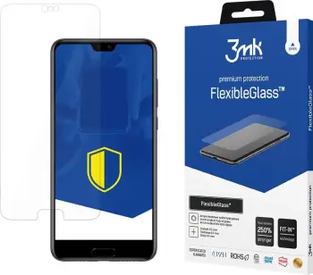 Xham mbrojtës hibrid 3mk FlexibleGlass për Huawei P20 Pro, Transparent