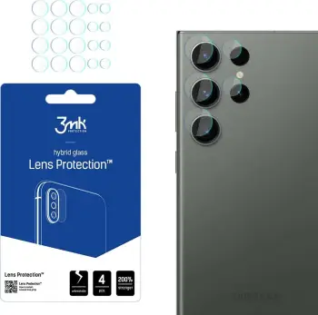 Mbrojtës xhami për lente Samsung Galaxy S23, 3mk Lens Protection, 4 copë