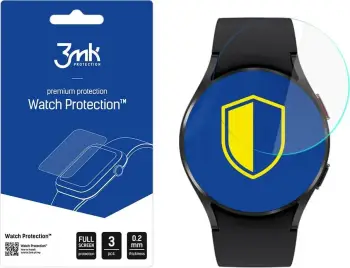 Xham mbrojtës 3MK Hybrid Glass për Galaxy Watch 4 44mm, 0.2mm, transparent