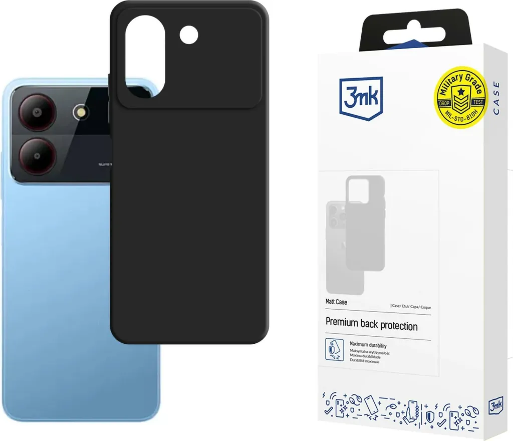 Mbështjellës 3mk Matt Case për ZTE Blade A54, i zi - 1