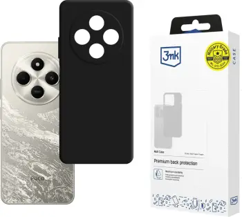 Mbështjellës 3mk Matt Case për Xiaomi Poco C75, i zi