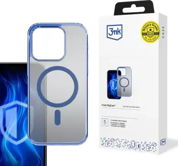 Mbështjellës 3mk Frosty MagCase për iPhone 13 Pro, Transparent/Blue
