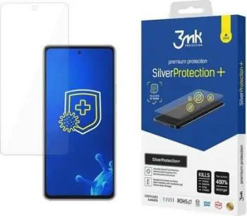 Folie mbrojtëse 3MK Silver Protect+ për Samsung Galaxy A53 5G, antibakteriale, montim me xhel të lagësht, transparente
