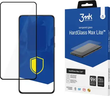 Mbështjellës xhami 3mk HardGlass Max Lite për Samsung Galaxy S22+, i zi