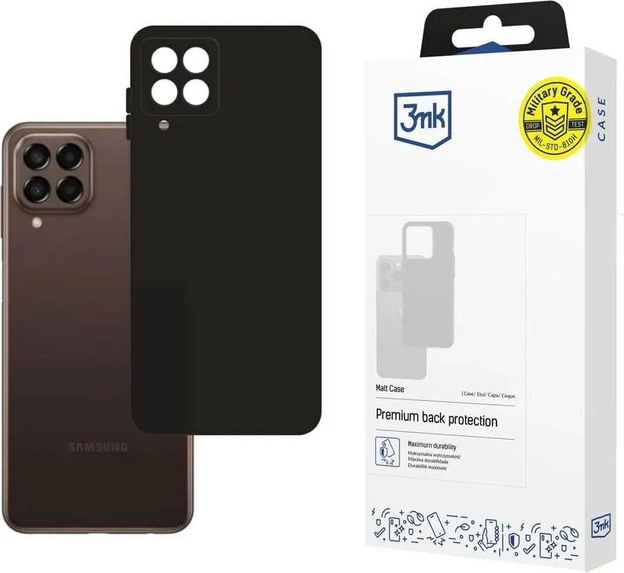 Mbulesë telefoni 3MK Matt Case Samsung Galaxy M33 5G, rezistente ndaj rënieve, e zezë - 1
