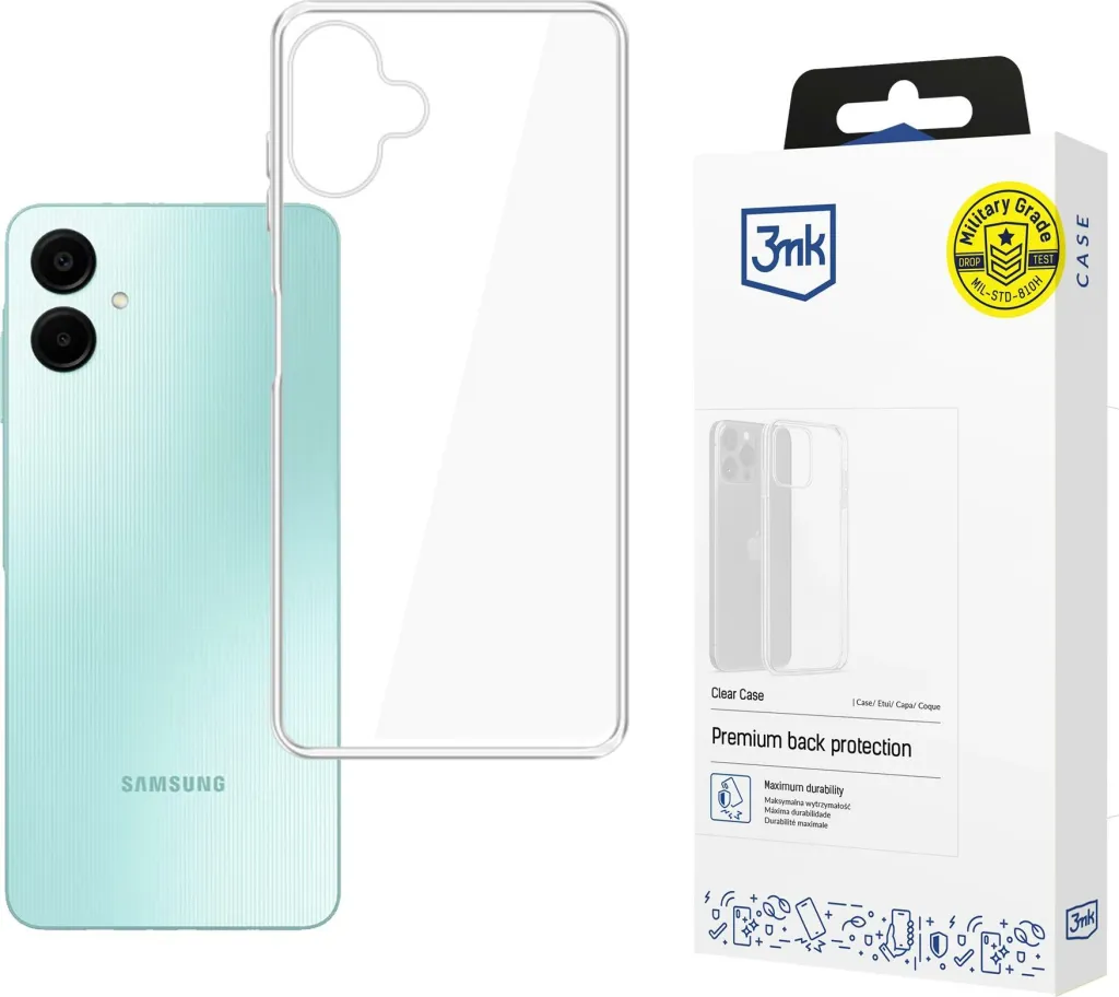 Mbështjellës 3mk Clear Case për Samsung Galaxy A06, Transparent - 1