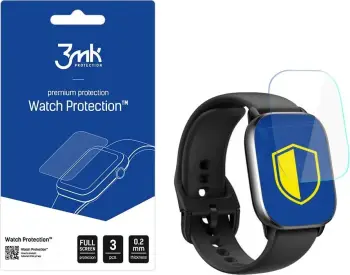 Folie mbrojtëse 3MK ARC Watch për Amazfit GTS 4, set 3 copë, transparente
