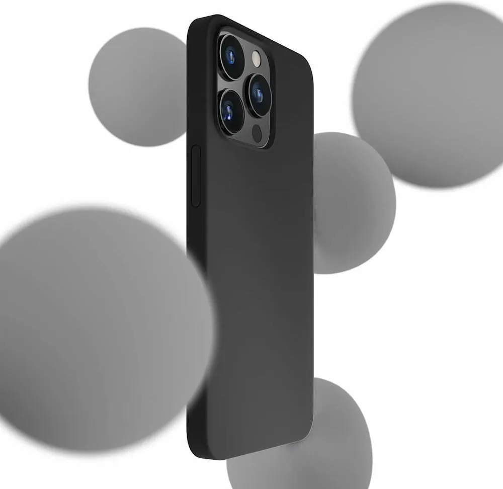 Mbështjellës silikon për celular 3mk, iPhone 14 Pro, i zi - 2