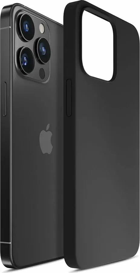 Mbështjellës silikon për celular 3mk, iPhone 14 Pro, i zi - 6