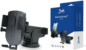 Mbajtëse automatike për veturë 3MK Twist Automatic, krahu teleskopik, Clean&Use, e zezë