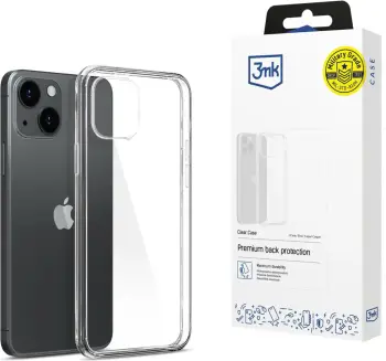 Kuti mbrojtëse 3MK Clear Case për iPhone 15 Plus, transparente, ultra e hollë