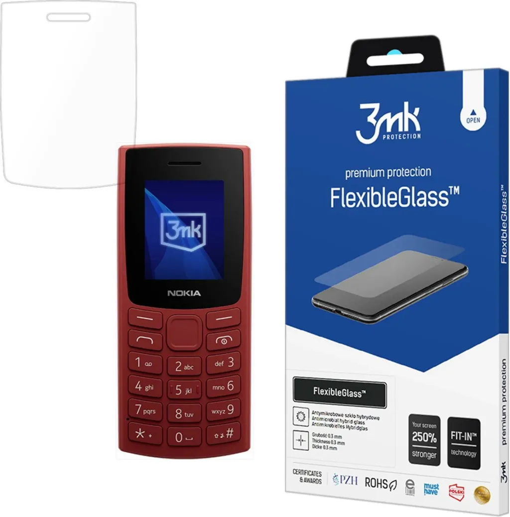 Mbrojtës ekrani Hybrid FlexibleGlass 3mk për Nokia 105 4G (2023) - 1