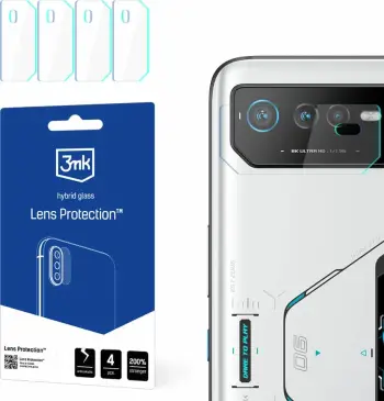 Mbrojtës lente 3MK për ROG Phone 6 6 Pro, xham hibrid, ultra i hollë, transparent