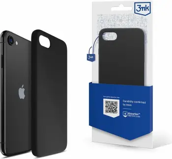 Mbulesë silikoni 3MK për Apple iPhone 7 8 SE 2020 2022, mikrofibër e brendshme, kundër rrëshqitjes, transparente