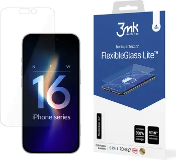 Xham hibrid mbrojtës 3mk FlexibleGlass Lite për iPhone 16 Pro Max