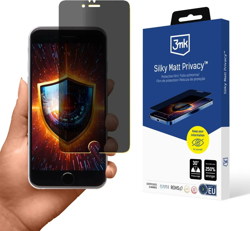 Mbështjellës privatësie 3mk Silky Matt Privacy për iPhone 6S, Mat - 1