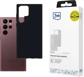 Mbështjellës 3mk Matt Case për Samsung Galaxy S22 Ultra, i zi