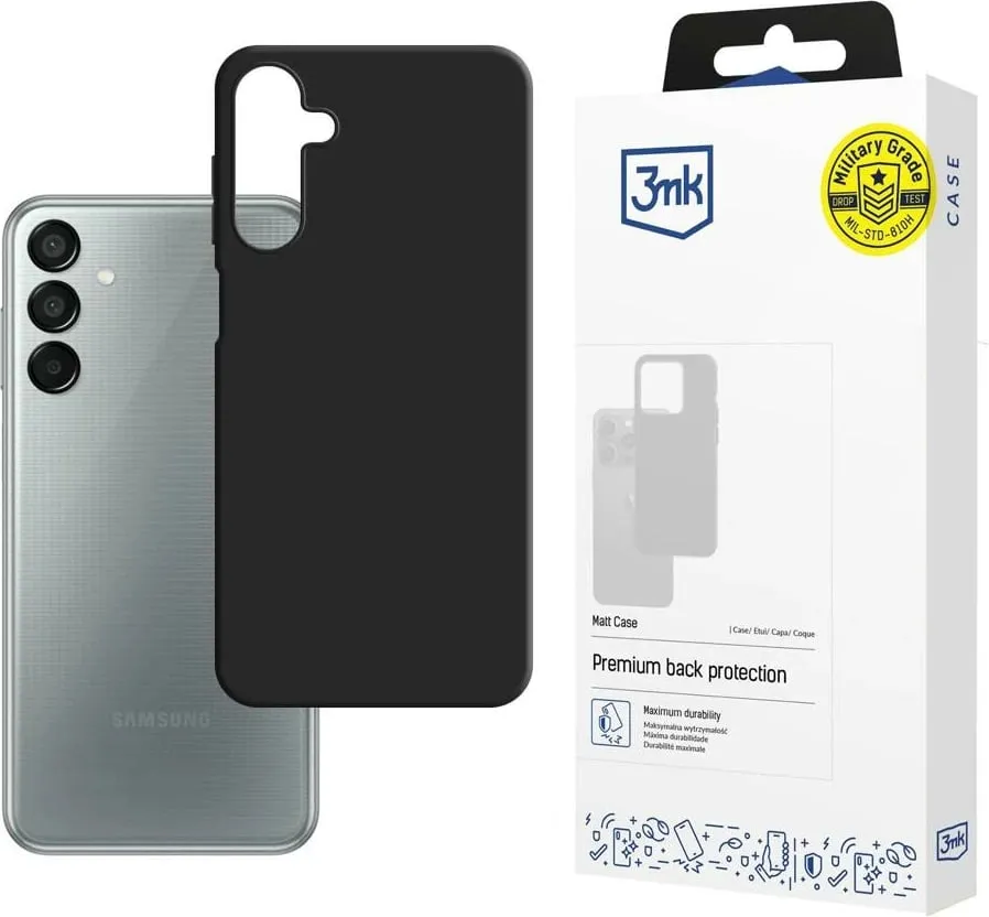 Mbështjellës 3mk Matt Case për Samsung Galaxy M15 5G, zi - 1