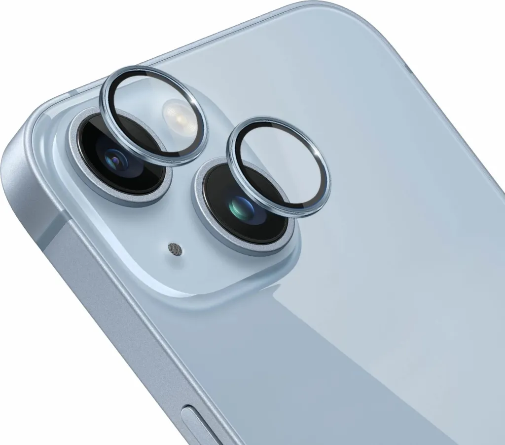 Mbrojtës xhami për kamerë 3mk Protection Lens Pro për iPhone 14 Plus, Blu - 2