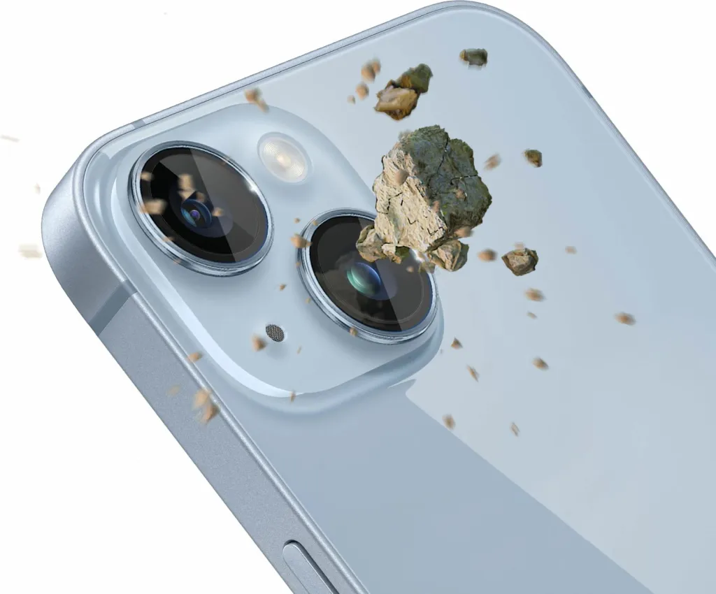 Mbrojtës xhami për kamerë 3mk Protection Lens Pro për iPhone 14 Plus, Blu - 3