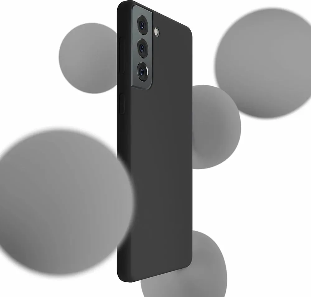 Mbështjellës silikoni 3mk për Samsung Galaxy S21+, i zi - 2