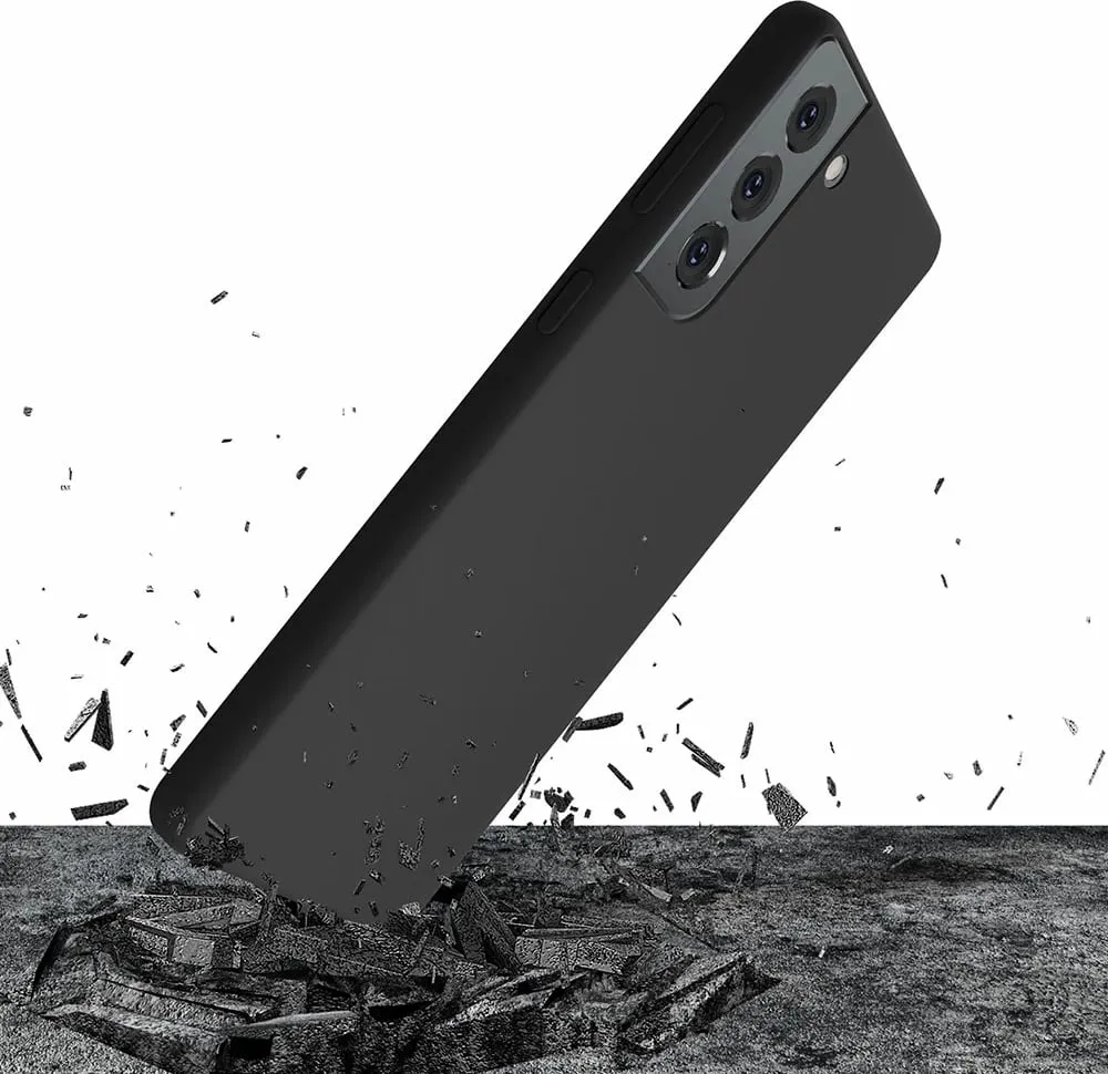 Mbështjellës silikoni 3mk për Samsung Galaxy S21+, i zi - 3