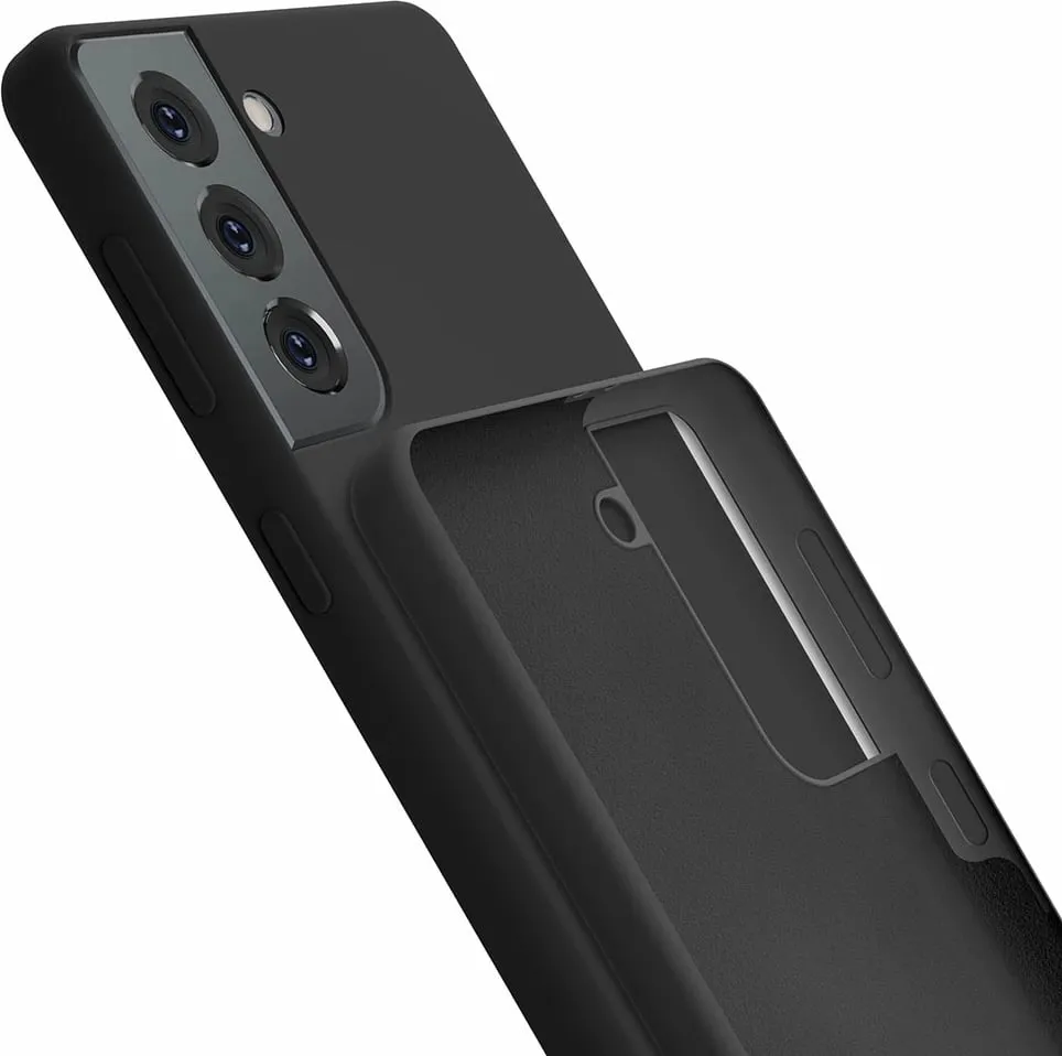 Mbështjellës silikoni 3mk për Samsung Galaxy S21+, i zi - 4