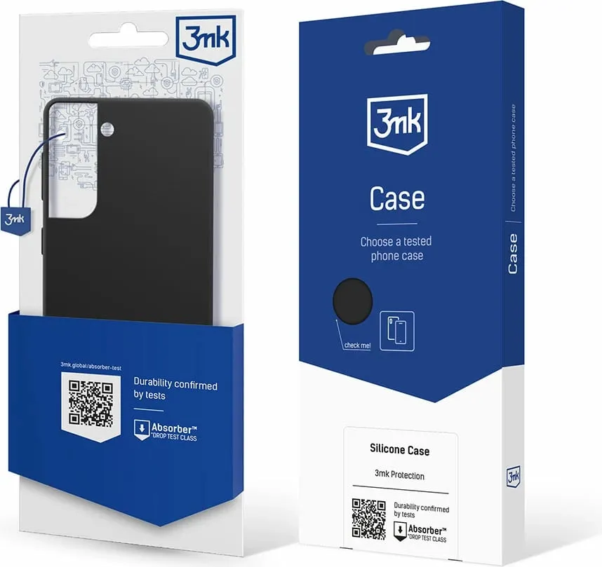 Mbështjellës silikoni 3mk për Samsung Galaxy S21+, i zi - 9