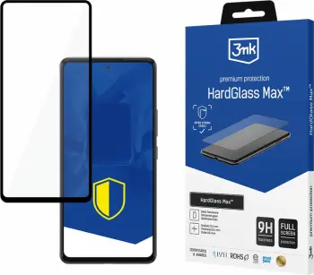 Xham mbrojtës 3mk HardGlass Max për Samsung Galaxy A53 5G, mbulim maksimal, i zi