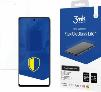 Xham hibrid mbrojtës për ekran, 3mk Protection FlexibleGlass Lite, për Samsung Galaxy A71 4G, Transparent