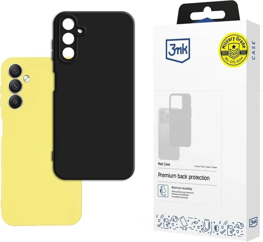 Mbështjellës 3mk Matt Case për Samsung Galaxy A24 4G, i zi - 1