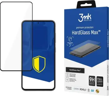 Xham mbrojtës 3MK HardGlass Max Samsung Galaxy S23, i plotë, i zi