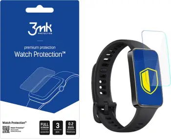 Folie mbrojtëse 3MK Arc Watch për Huawei Band 9, fullscreen, transparente