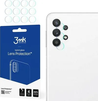 Lente mbrojtëse 3MK për kamerën e Samsung A326 A32, 4 copë - 1