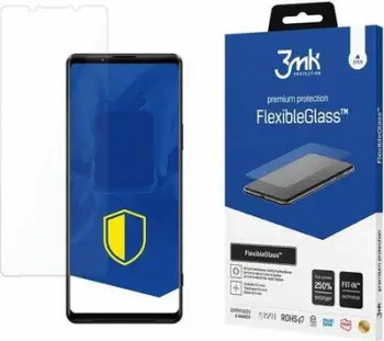 Xham mbrojtës 3MK FlexibleGlass për Sony Xperia 1 III, hibrid, ultra i hollë, transparent