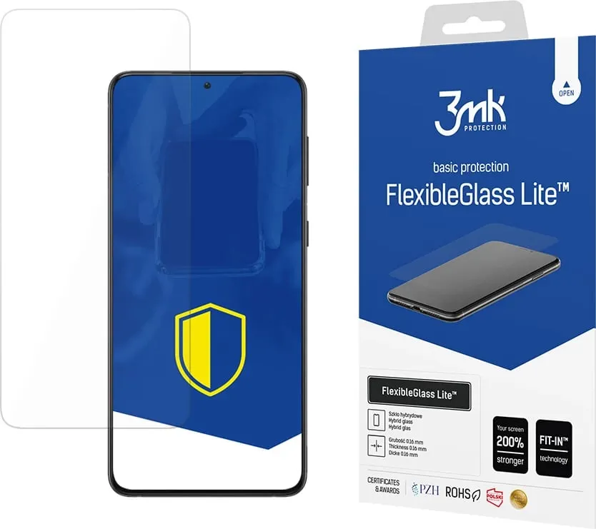 Mbrojtës ekrani hibrid 3mk FlexibleGlass Lite për Samsung Galaxy S21 5G - 1