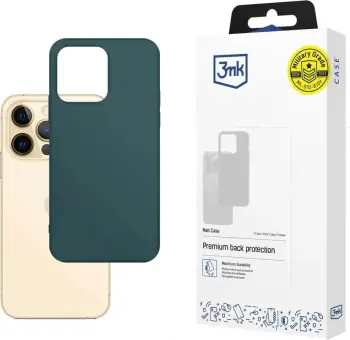 Mbështjellës për celular 3mk Matt Case për iPhone 13 Pro, TPU, e gjelbër e errët