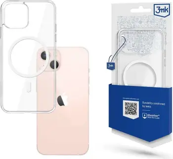 Kapak telefoni 3MK MagCase për Apple iPhone 14, me magnet, transparent