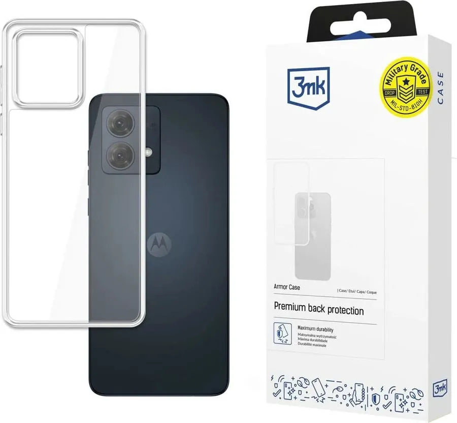 Mbështjellës 3mk Armor Case për Motorola Moto G84 5G, transparent - 1