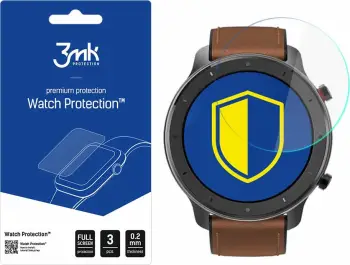 Xham mbrojtës hibrid për smartwatch 3mk Protection Watch Protection, për Xiaomi Amazfit GTR 47 mm, 3 copë