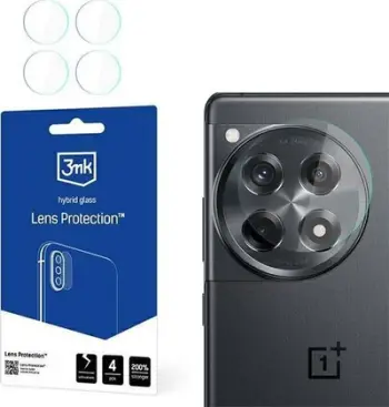 Mbrojtës kamere 3mk Lens Protection për OnePlus 12R, xham hibrid, 0.16mm, transparent