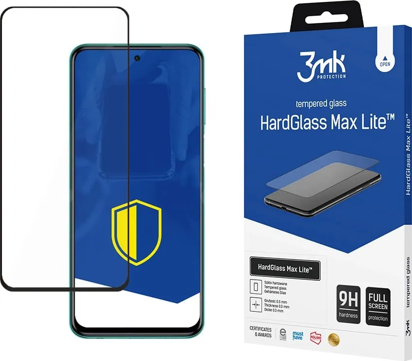 Xham mbrojtës 3mk HardGlass Max Lite për Xiaomi Redmi Note 9S - 1