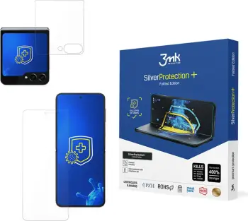 Film mbrojtës antibakterial për ekran, 3mk SilverProtection+ Folded Edition, për Samsung Galaxy Z Flip 6