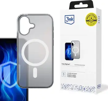 Mbështjellës 3mk Frosty MagCase për iPhone 16 Plus, MagSafe, i bardhë