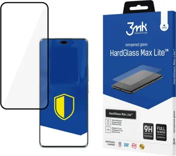 Xham i temperuar 3mk HardGlass Max Lite për Honor 20, i zi