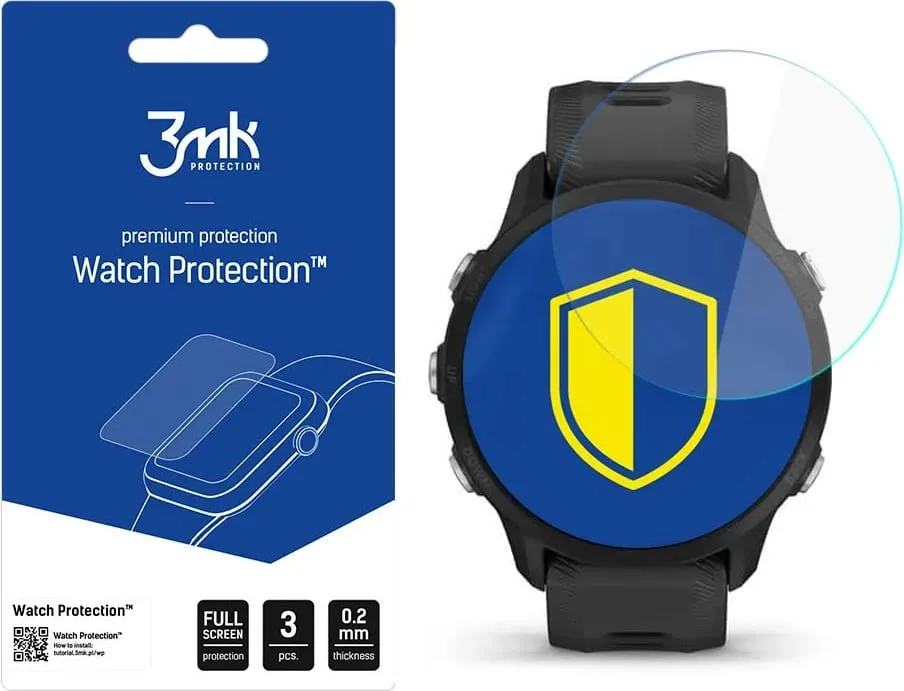 Xham mbrojtës hibrid për smartwatch Garmin Forerunner 955, 3mk Protection, FlexibleGlass - 1